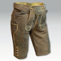 Preview: Alm Hirsch-Lederhose kurz