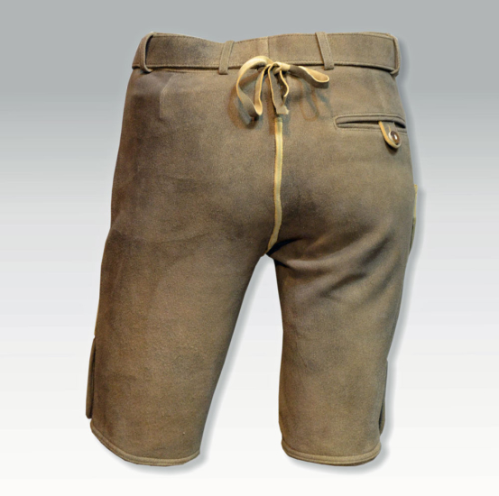 Preview: Alm Hirsch-Lederhose kurz