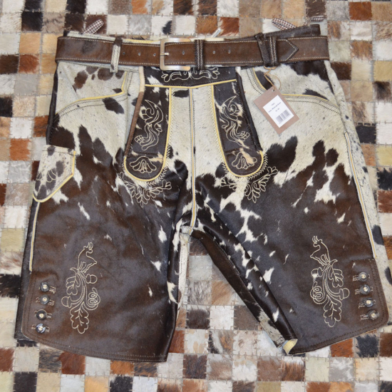 Kuhfell Lederhose "Sofort Verfügbar" Einzelstück Gr.50