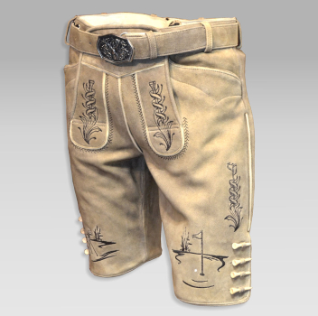 Preview: Lederhose kurz "SCHÖNES SPIEL"