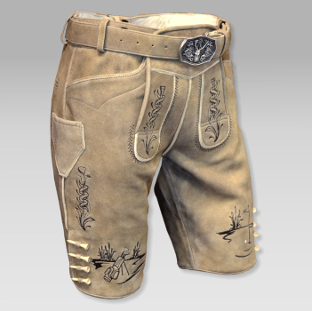 Preview: Lederhose kurz "SCHÖNES SPIEL"