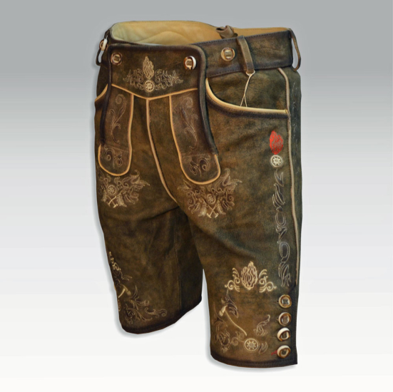 Preview: Feuerwehr Lederhose Grisu - Bayern