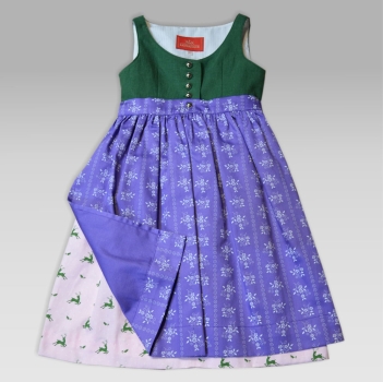 Kinder Ausseer Dirndl mit lila Schürze